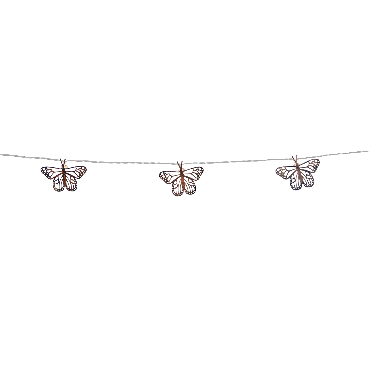 30 LED Butterfly Solar String Light - Bronze Image 2