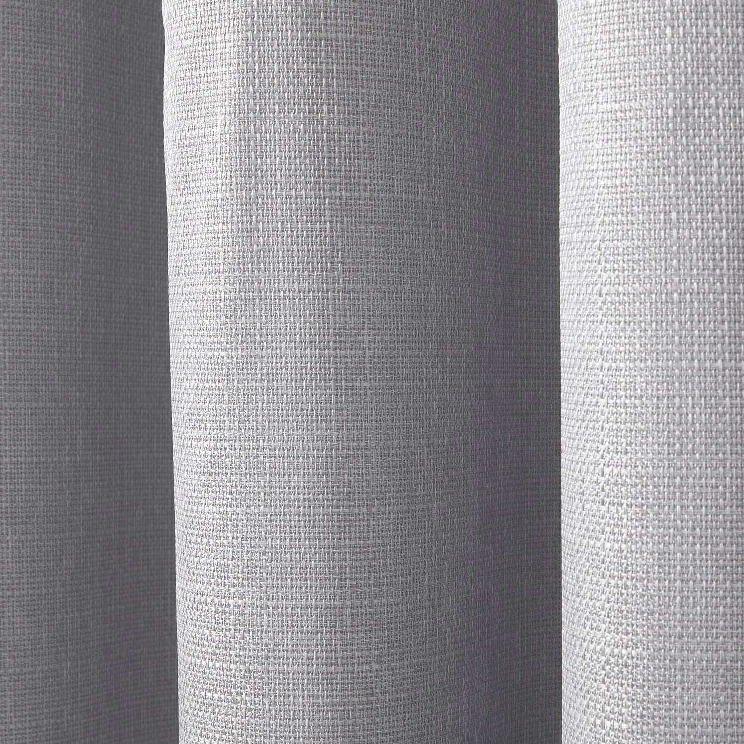 Divante Hoxton Silver Blackout Eyelet Curtains 168 x 183cm Image 4