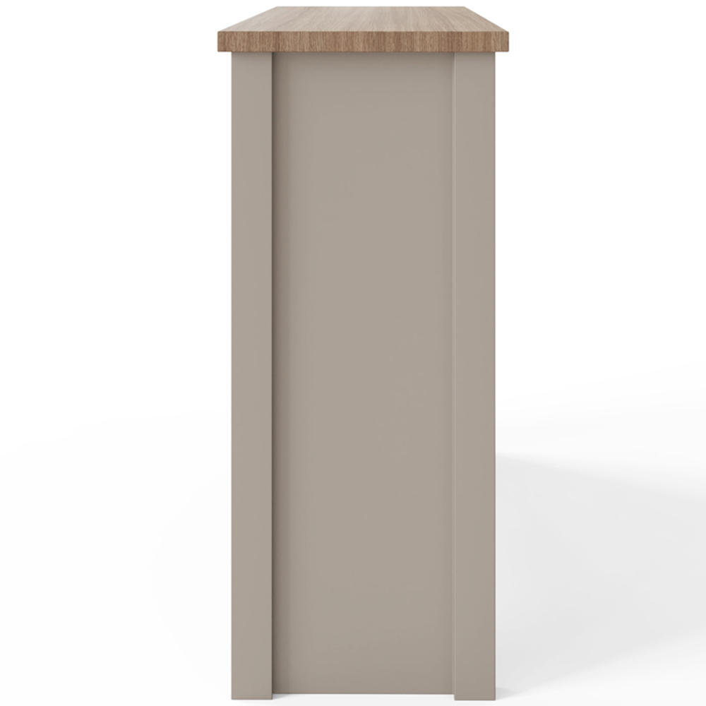 GFW Lancaster 2 Door 2 Drawer Grey Compact Sideboard Image 4