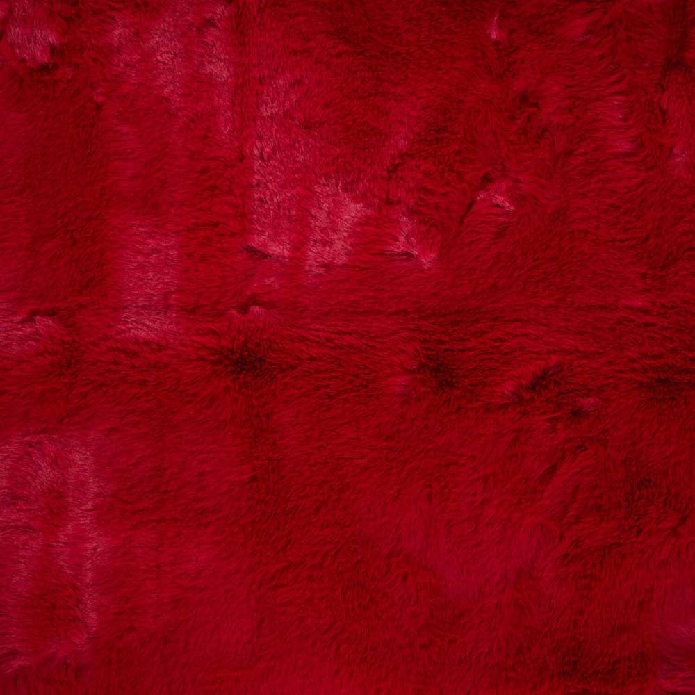 Soft Rabbit Faux Fur Throw - Red Image 6