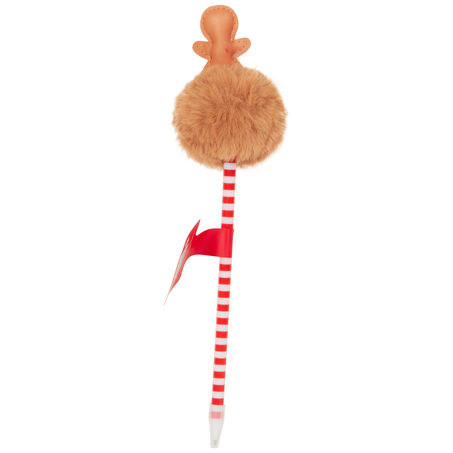 Gingerbread or Candy Cane Pom Pom Pen - Red or Brown Image 5