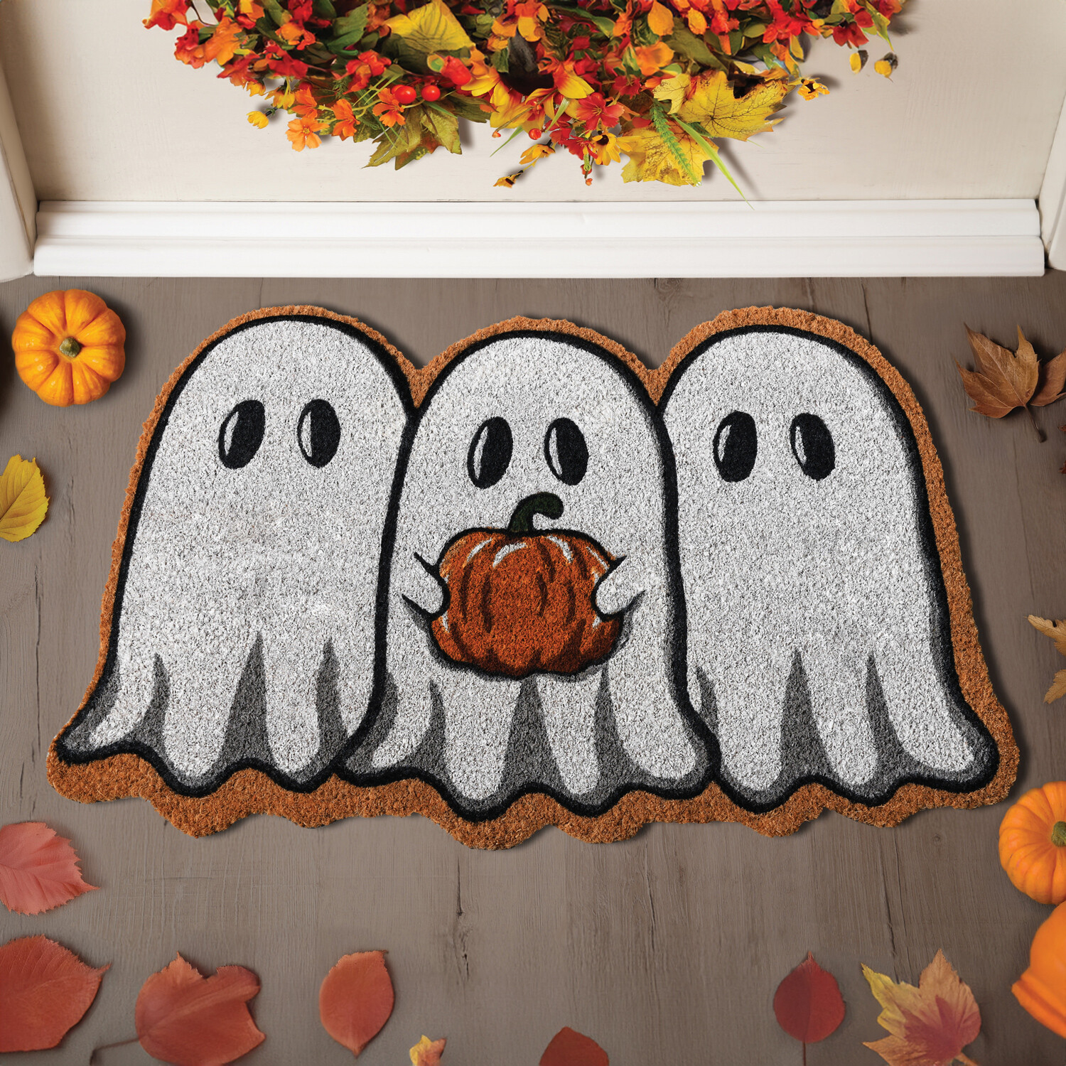 Happy Hallows Halloween Coir Mat Multicolour Image 3