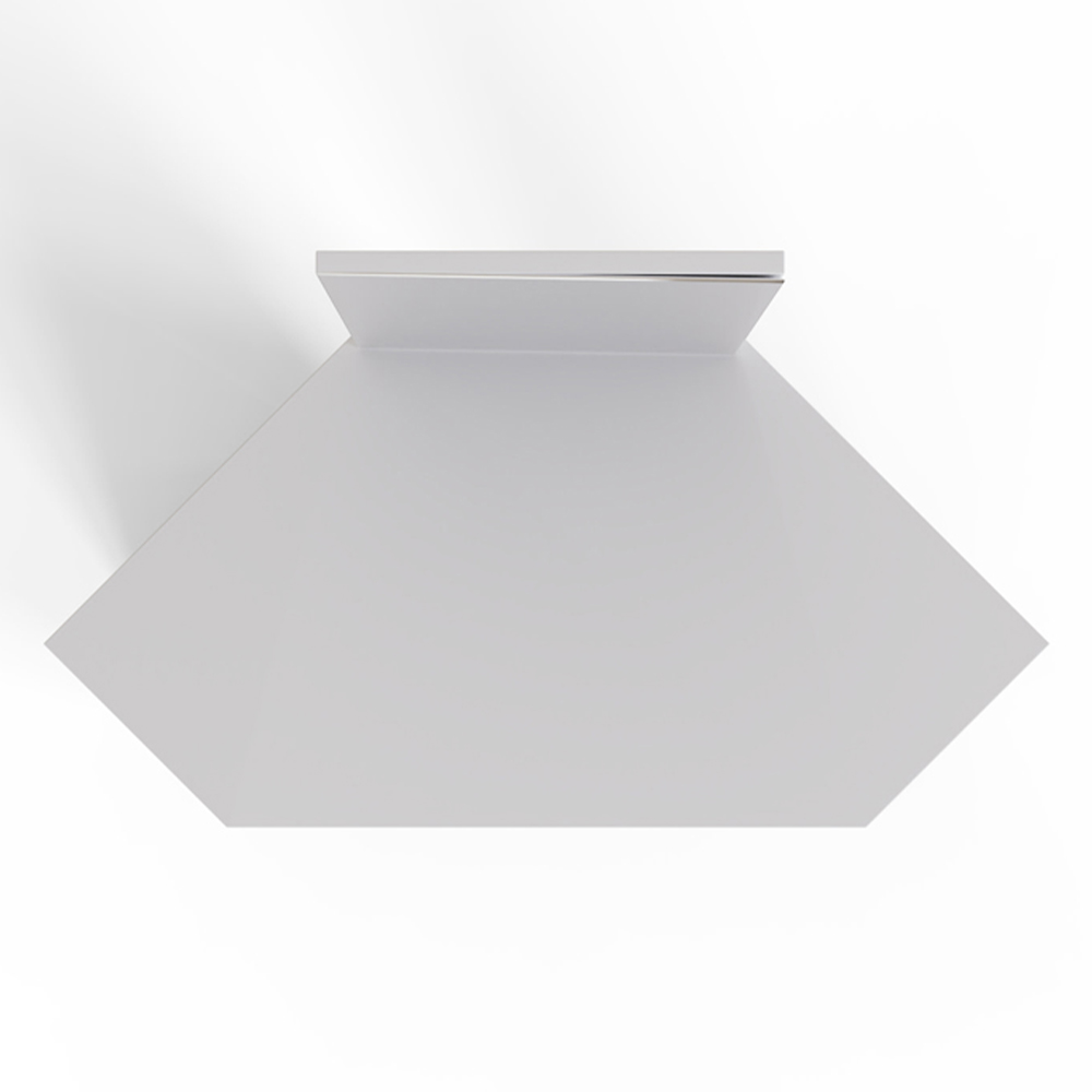 GFW Frances White Corner Dressing Table with Mirror Image 4