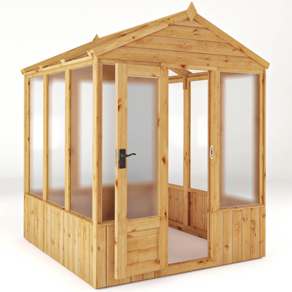 Mercia Woodsman Apex Polycarbonate 6 x 6ft Greenhouse Image 3