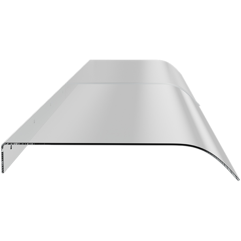 Living and Home Arched Frosted Awning Canopy 2 x 0.43m Image 2