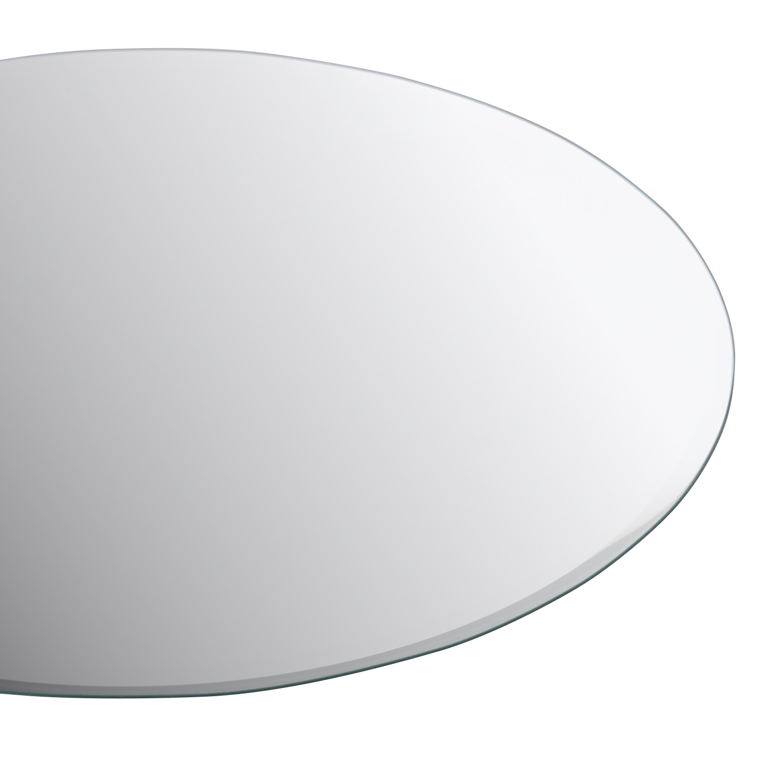 Round Mirror Finish Candle Holder Silver Image 2