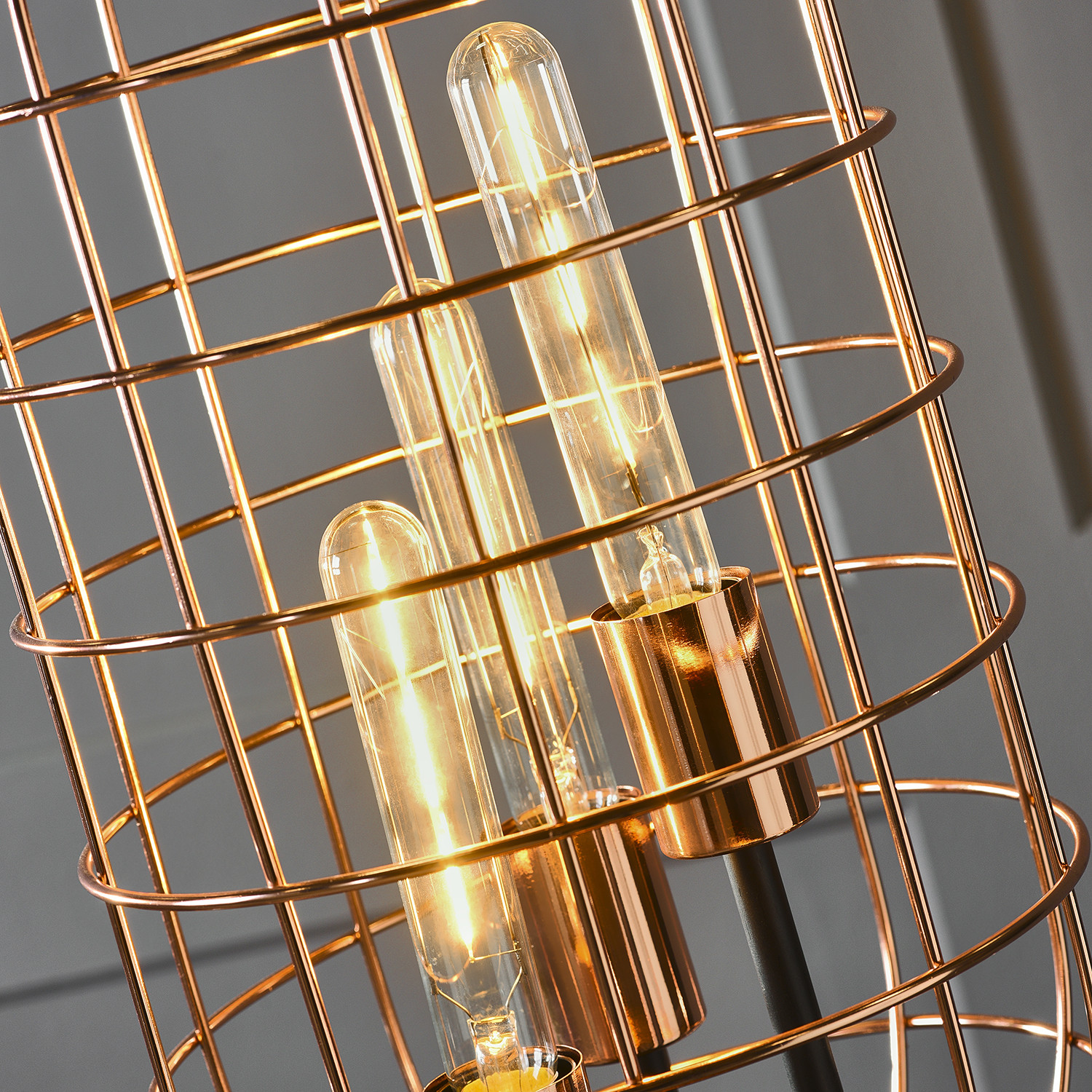 3 Light Industrial Tripod Floor Lamp Image 6