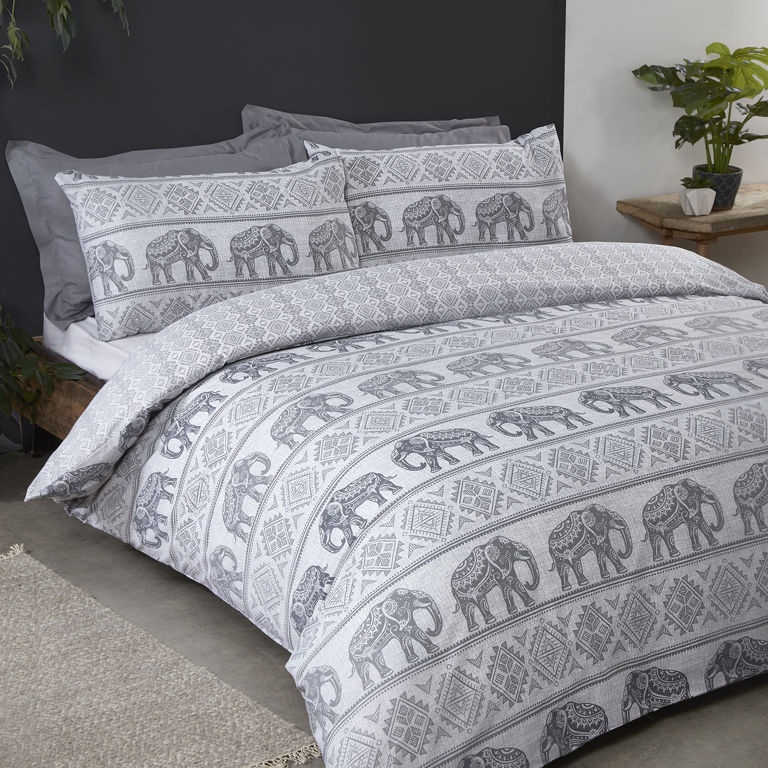 My Home Single Hathi Elephant Duvet Set Image 2