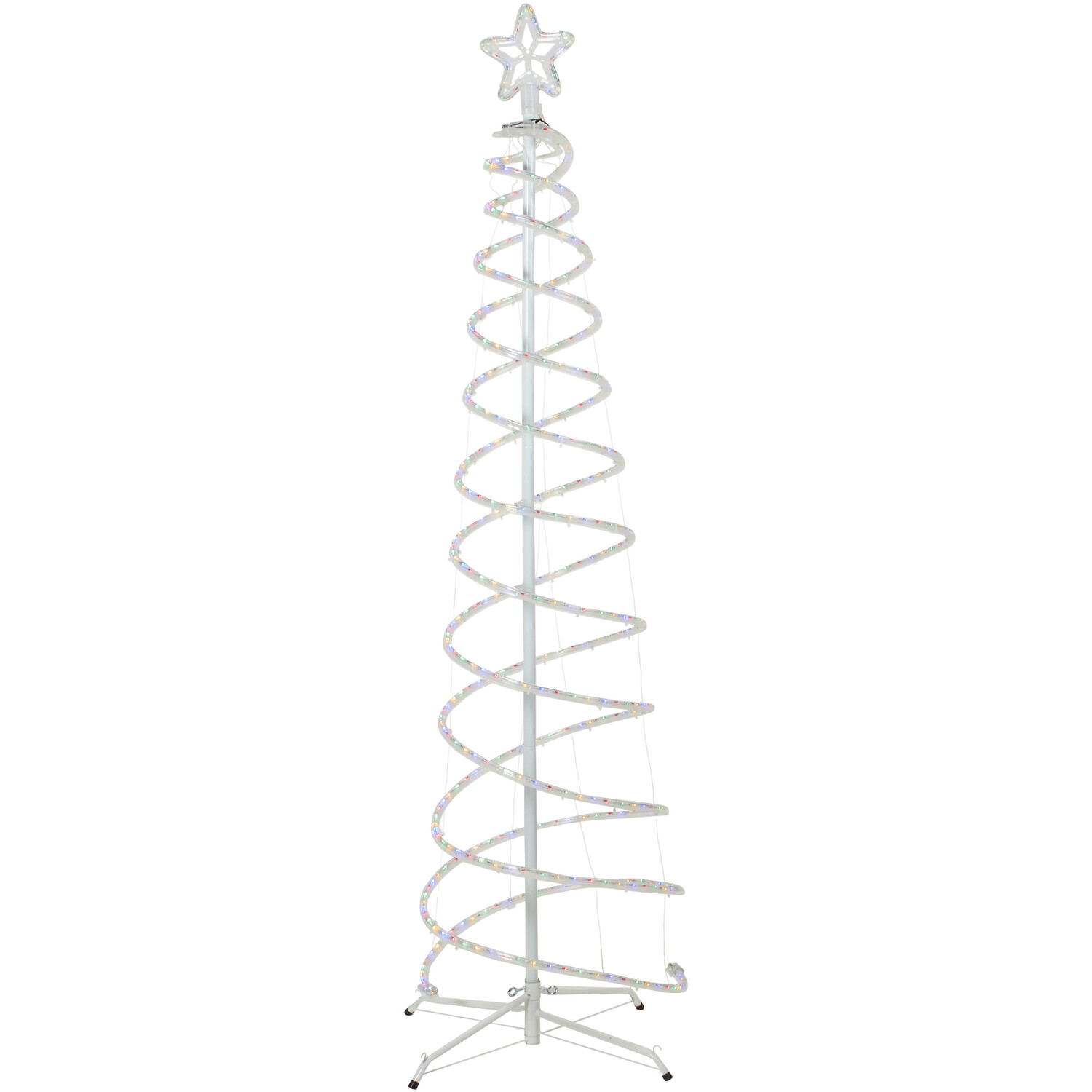 Christmas Double Spiral Rope Light Tree Image 3