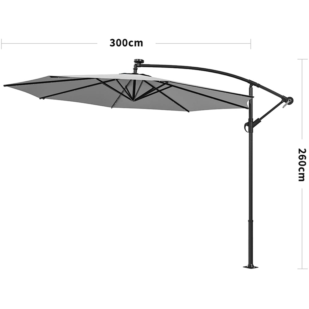 Living and Home 4 Piece Square Parasol Base with Cross Base 100 x 100cm Image 8