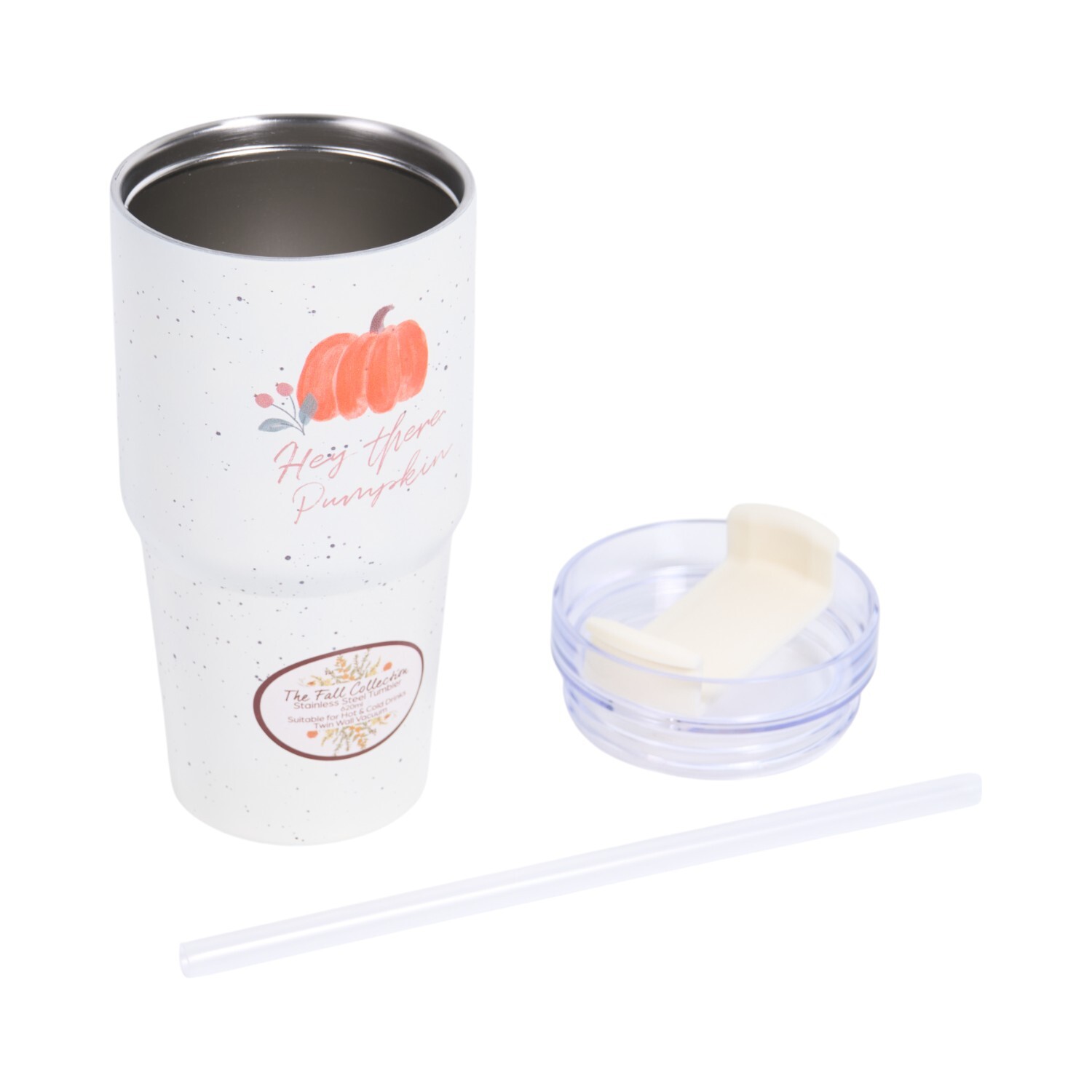 3D Print Autumn Double Wall Vacuum Tumbler White Image 5