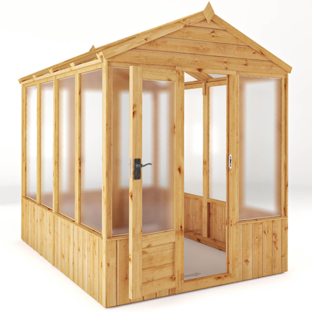 Mercia Woodsman Apex Polycarbonate 8 x 6ft Greenhouse Image 3