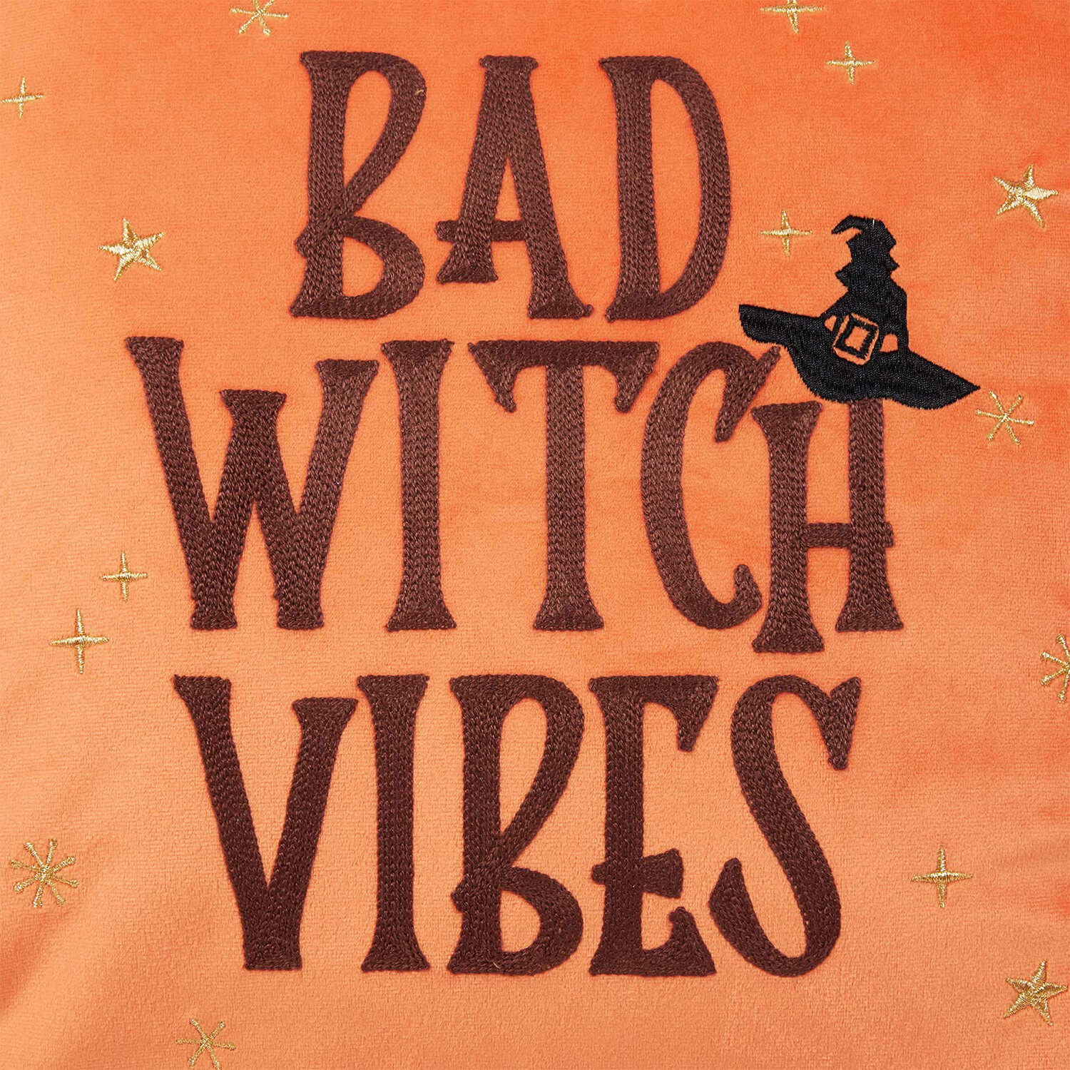 Bad Witch Vibes Cushion - Orange Image 2