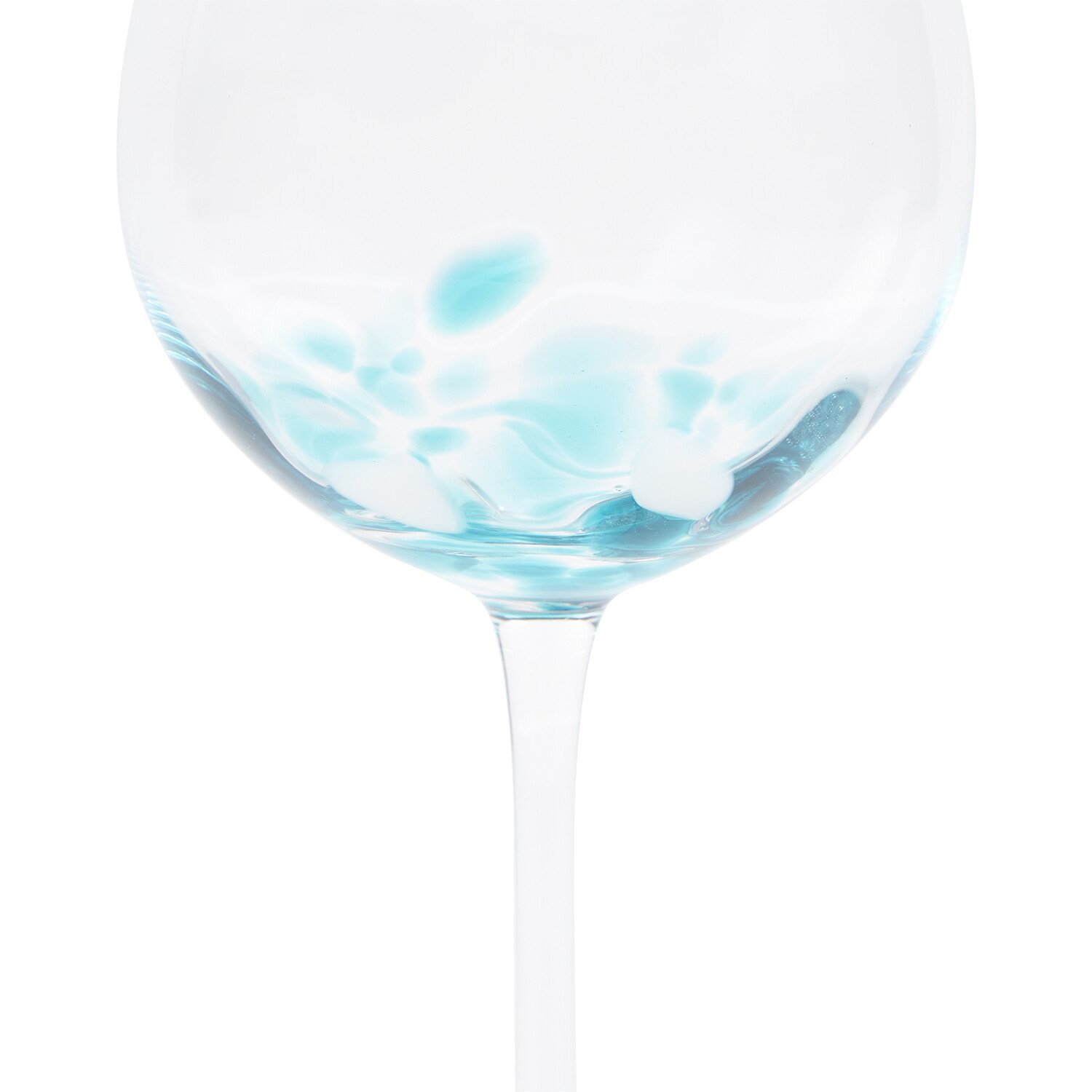 Blue Confetti Gin Glass - Blue Image 4