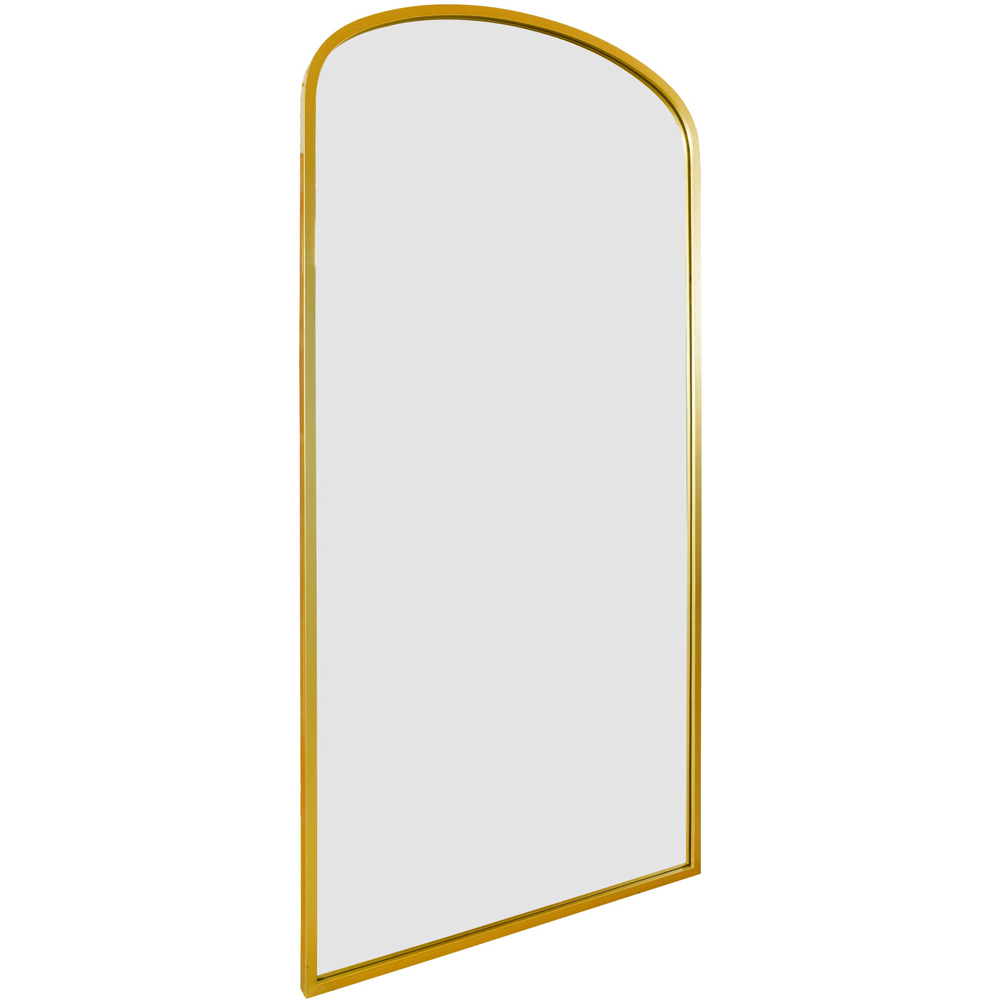 MirrorOutlet The Angustus Gold Metal Arched Garden Wall Mirror 170 x 85cm Image 3