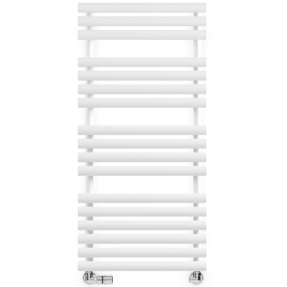 Terma Rolo Towel 2111BTU White Heated Towel Rail 1085 x 520mm Image 3