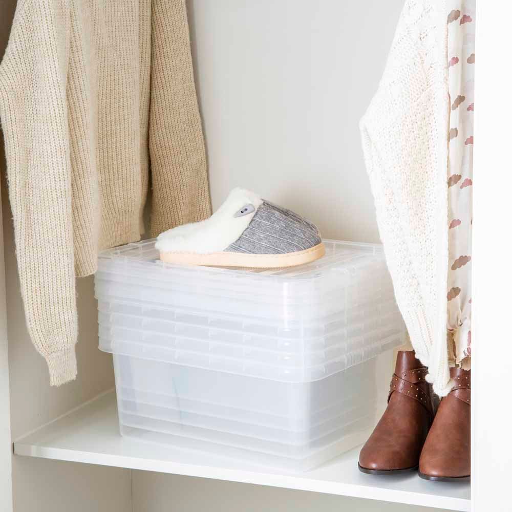 Wham 17L Crystal Storage Box with Lid 5 Pack Image 3