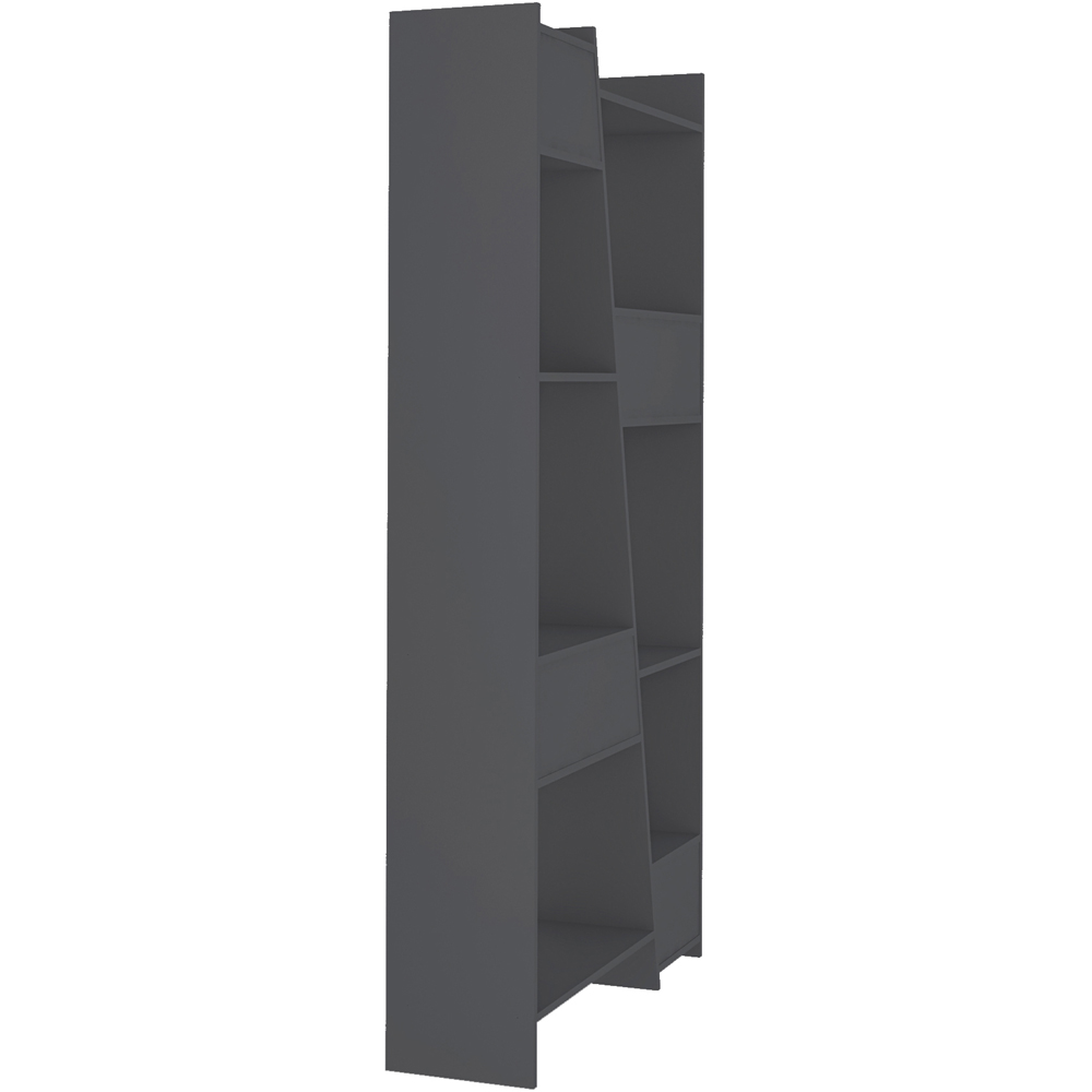 Seconique Naples 12 Shelf Grey Tall Bookcase Image 6
