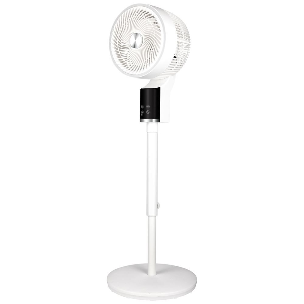 TCP White Quiet Powerful Cooling 3D Oscillation Remote Control Pedestal Fan Image 3