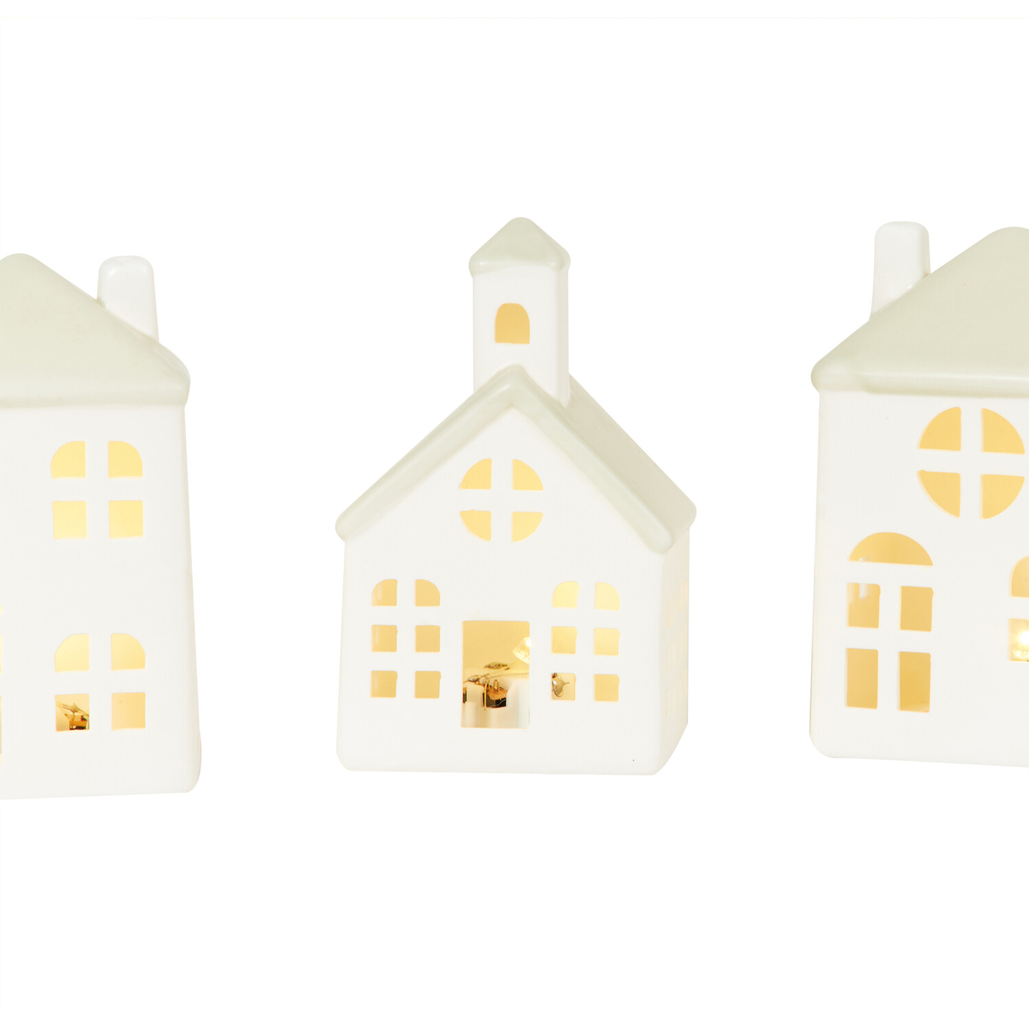Set of 4 LED Houses Image 4