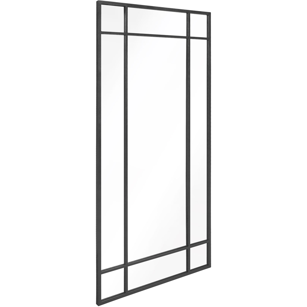 MirrorOutlet The Genestra Black Contemporary Wall and Leaner Garden Mirror 180 x 85cm Image 3