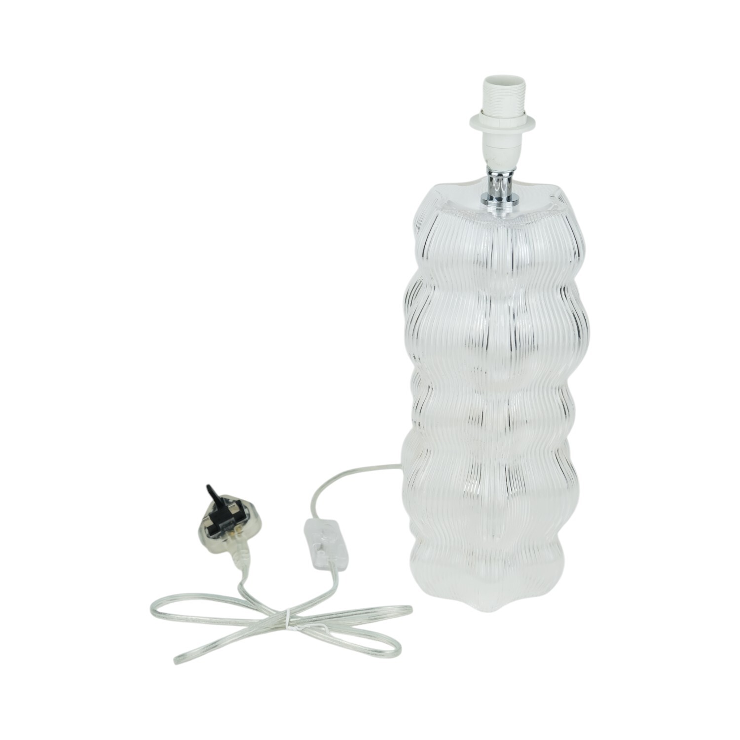 Celina Glass Table Lamp Grey Image 8