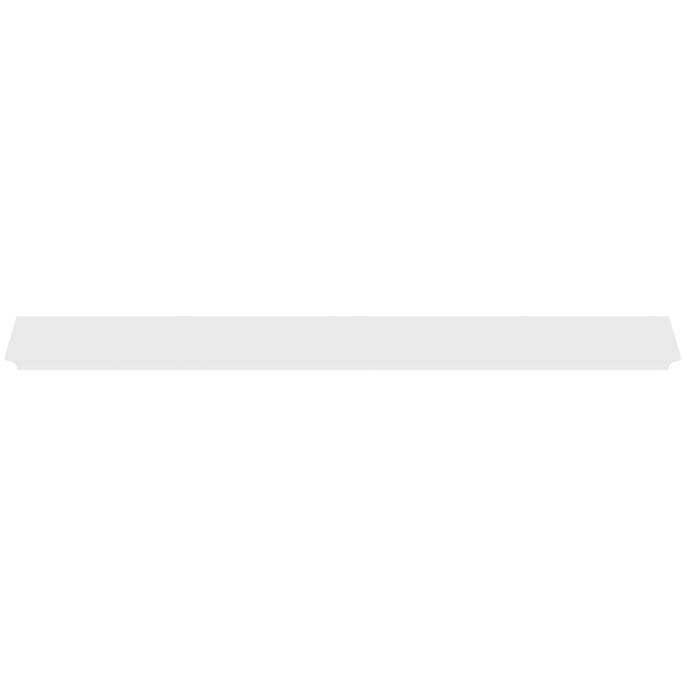 Homebase 60cm White Bevelled Floating Shelf Image 3