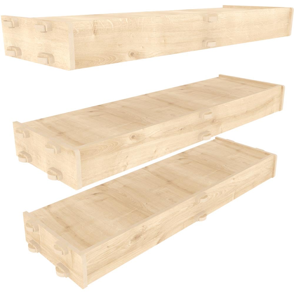 Decorotika Hiko Wall Mounted Shelf 3 Pack Image 6