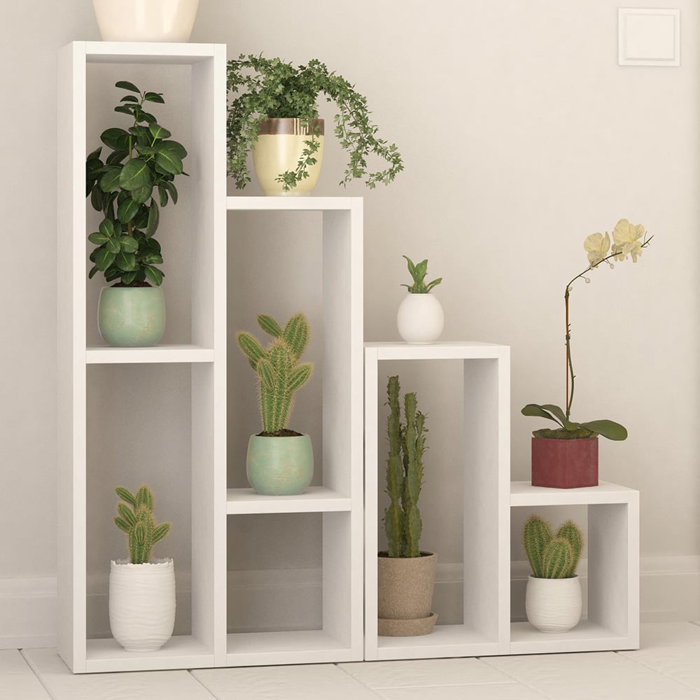 Decortie Sule White Plant Stand 2 Pack Image 2