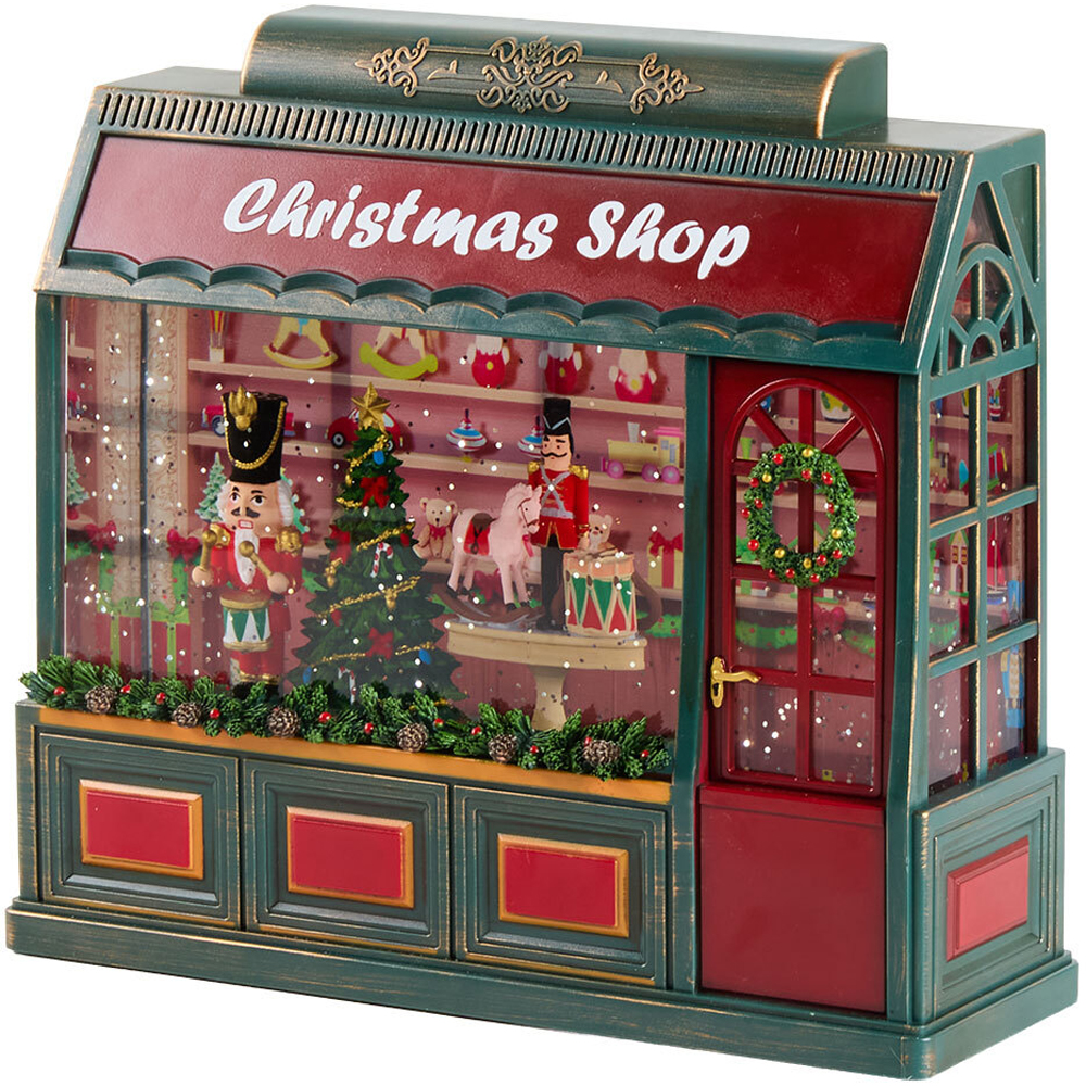 Vintage Christmas Shop Glitter Spinner Image 8
