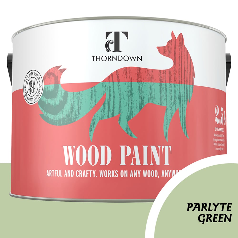 Thorndown Parlyte Green Satin Wood Paint 2.5L Image 4