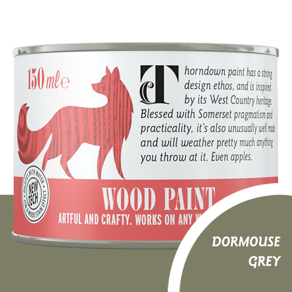 Thorndown Dormouse Grey Satin Wood Paint 150ml Image 4
