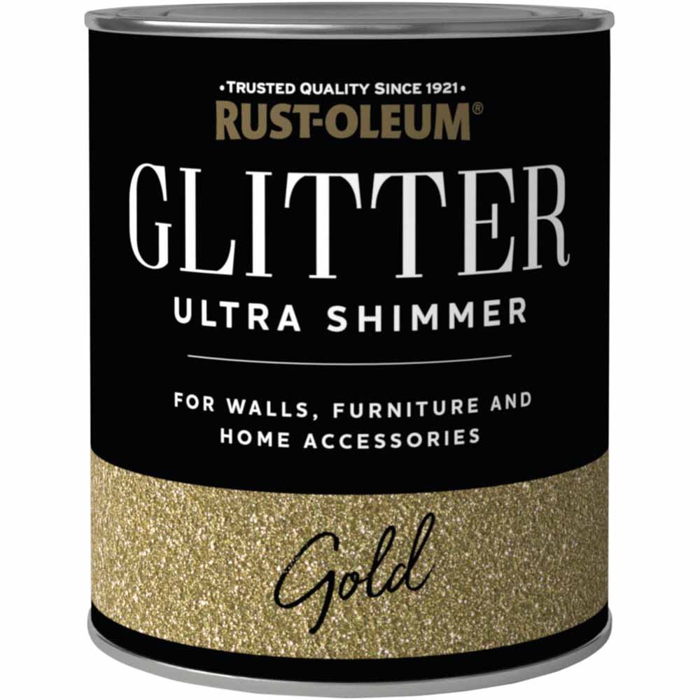 Rust-Oleum Glitter Gold Ultra Shimmer Paint 250ml Image 3