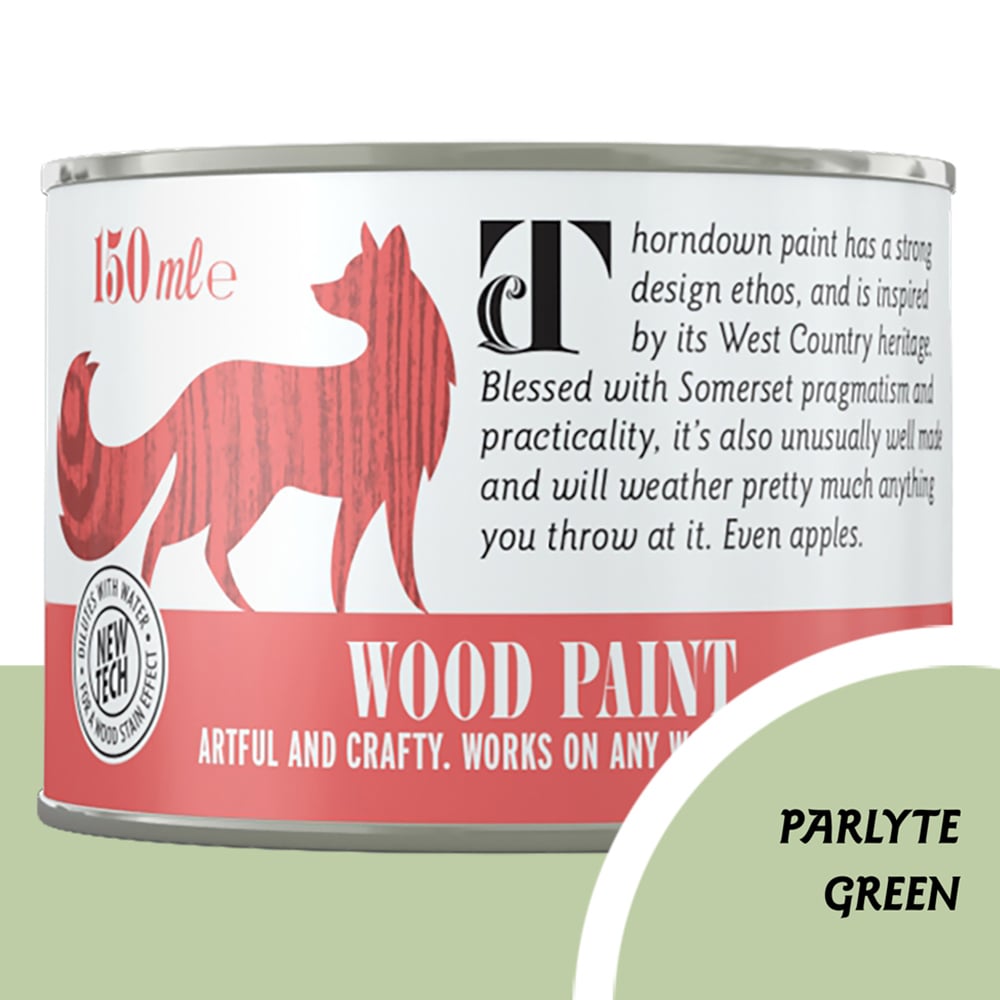 Thorndown Parlyte Green Satin Wood Paint 150ml Image 4