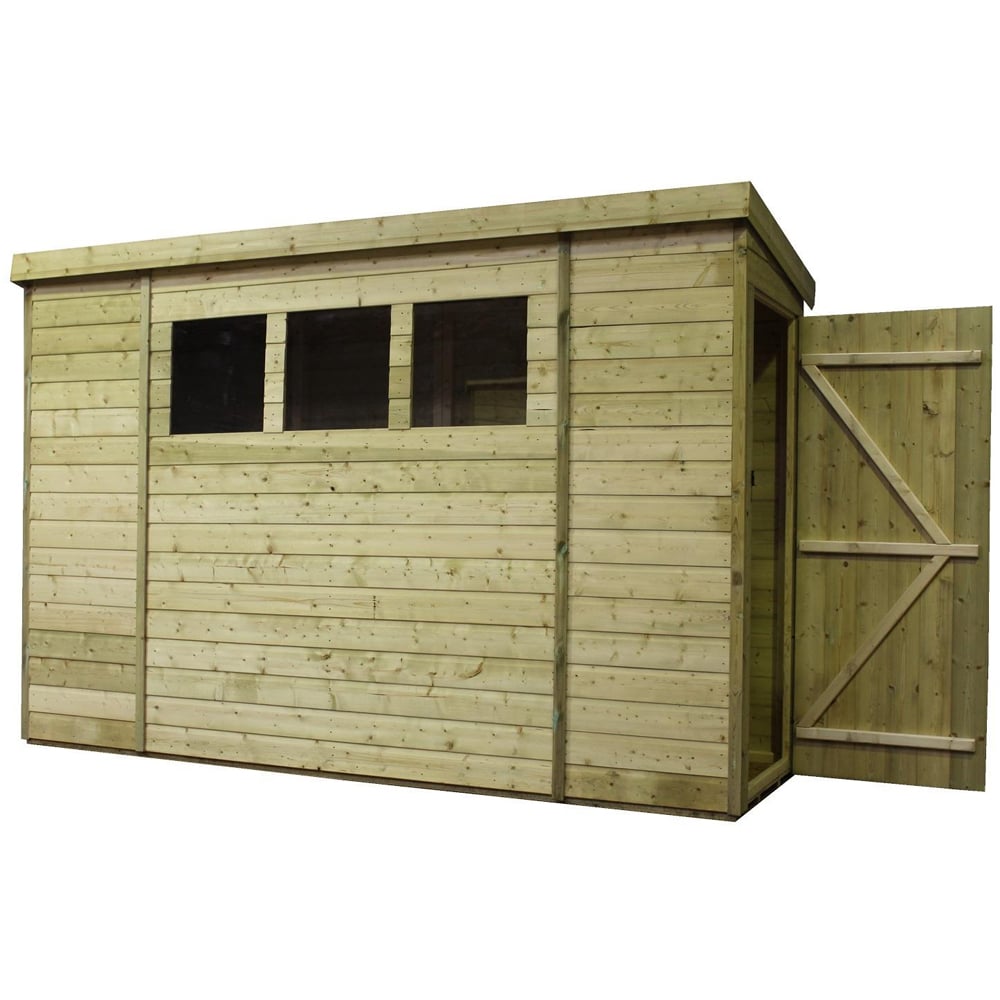 Empire Sheds 2600 10 x 3ft Tongue and Groove Wooden Pent Garden Shed Image 3
