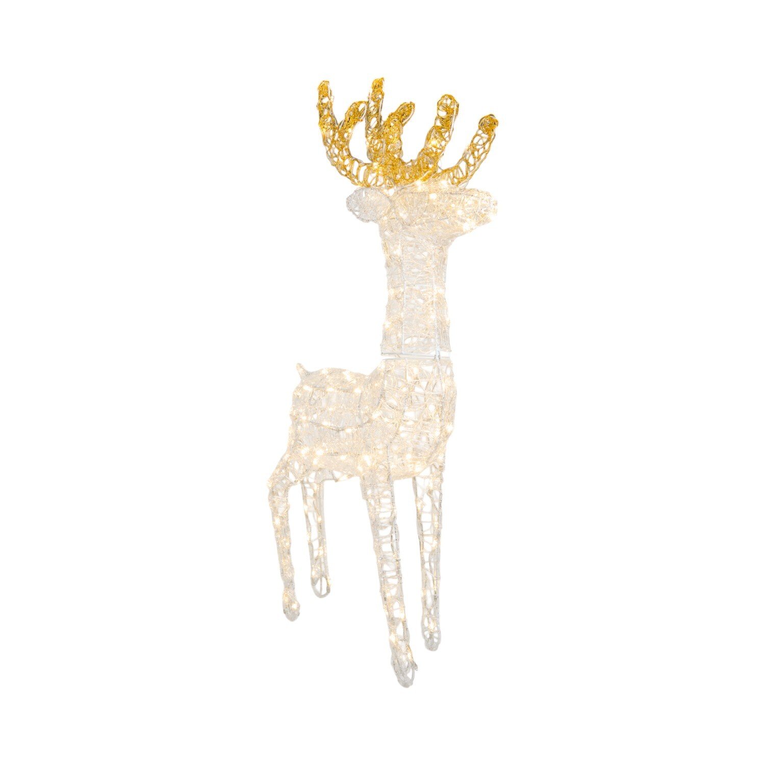 150 LED Acrylic StagWhite and Gold Image 5