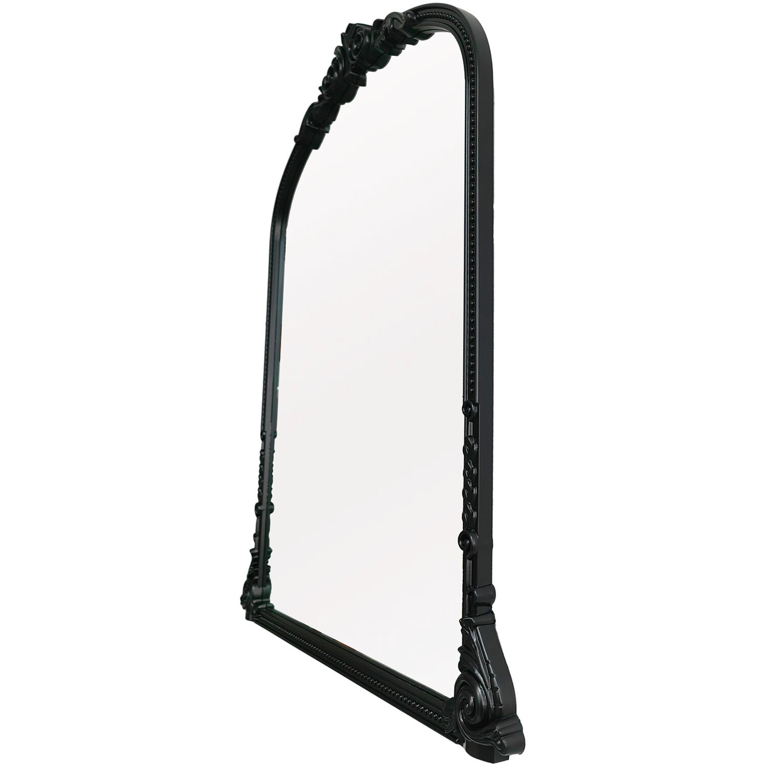 Ornate Beaded Mirror - Black Image 5