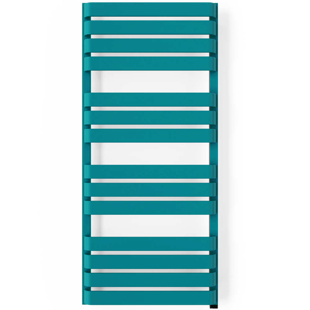 Terma Warp T One Matt Teal Electric Towel Rail 1110 x 500mm Image 3
