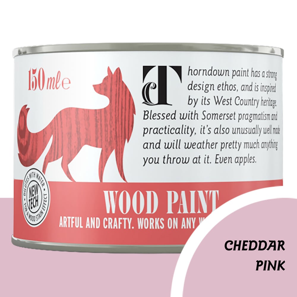 Thorndown Cheddar Pink Satin Wood Paint 150ml Image 4