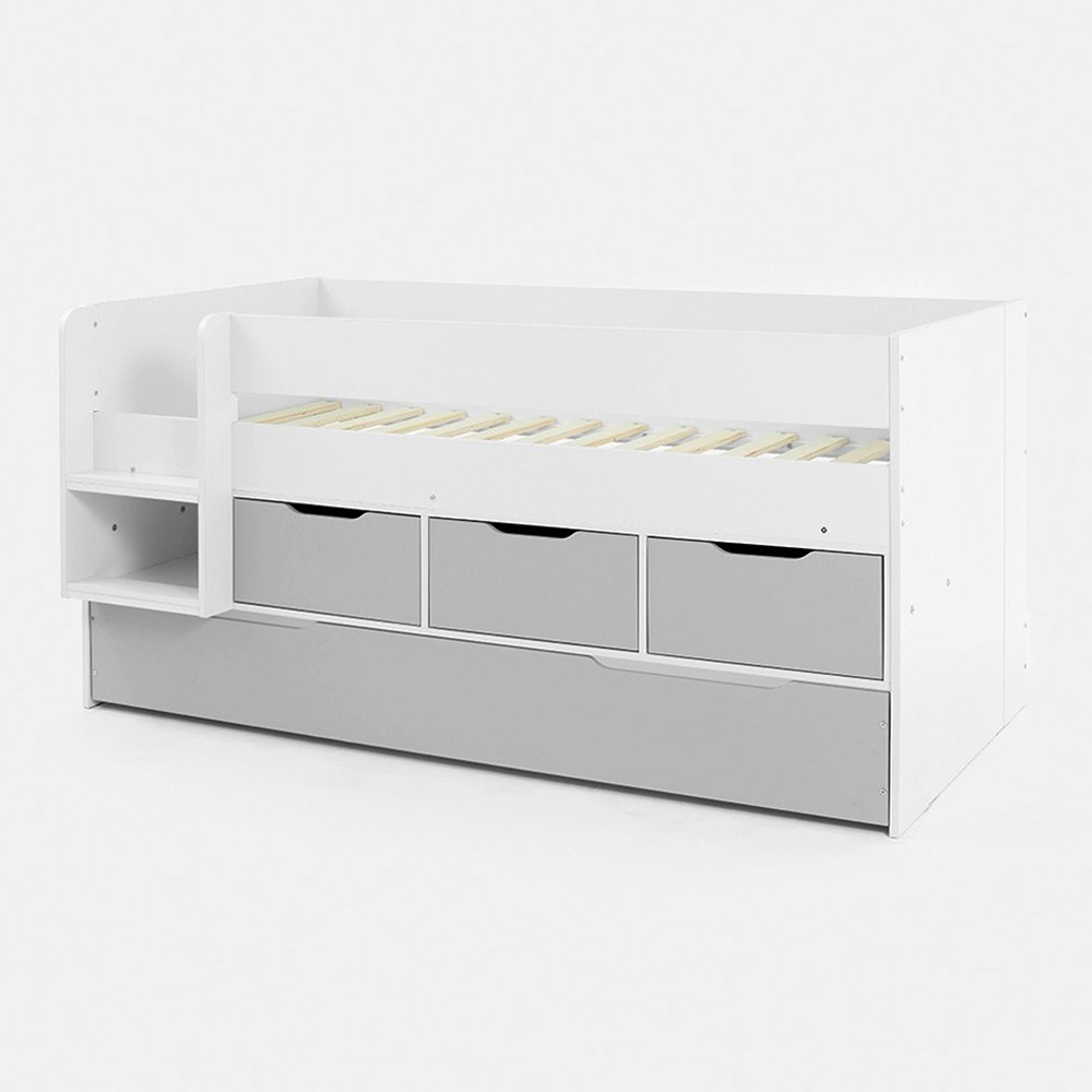 Flair Lars Single Low Cabin Bed with Trundle and Storage Drawers Image 5