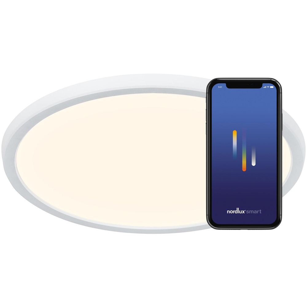 Nordlux Oja Smart 60 3500 Lumens 2700-6500K White LED Ceiling Light Image 3