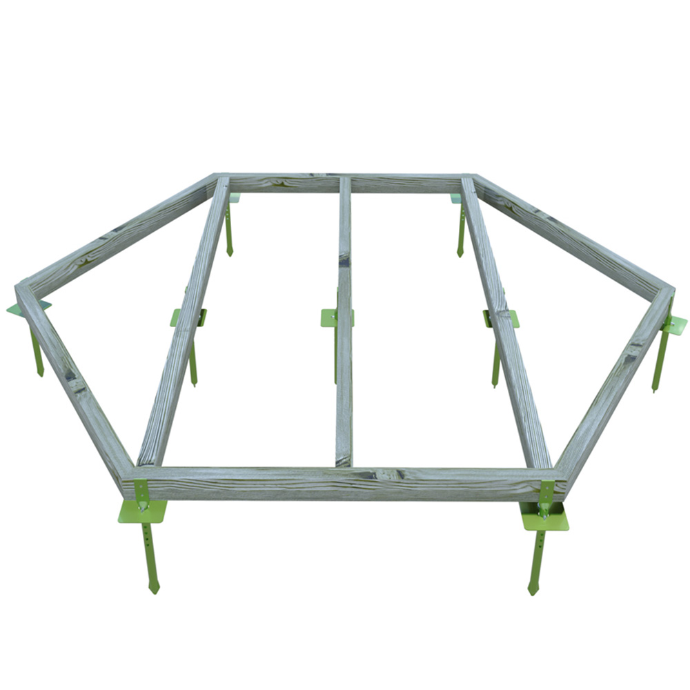 Shire GB 6 x 6ft Pressure Treated Gazebo Base Kit Image 3