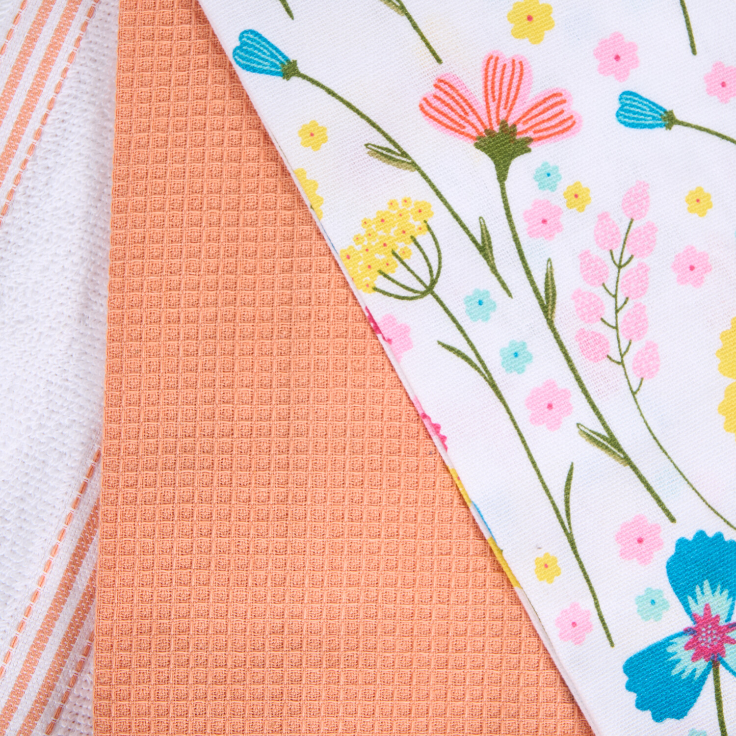 Pack of 3 In Bloom Tea Towels White Image 4