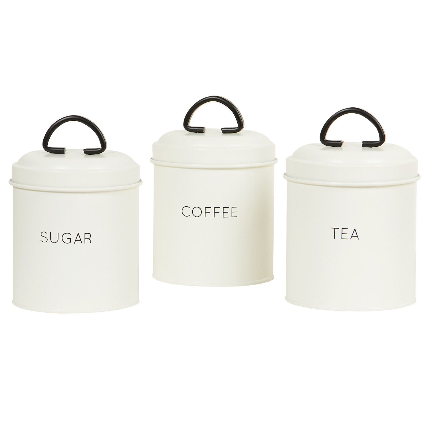 3 Piece Canister Set - White Image 1