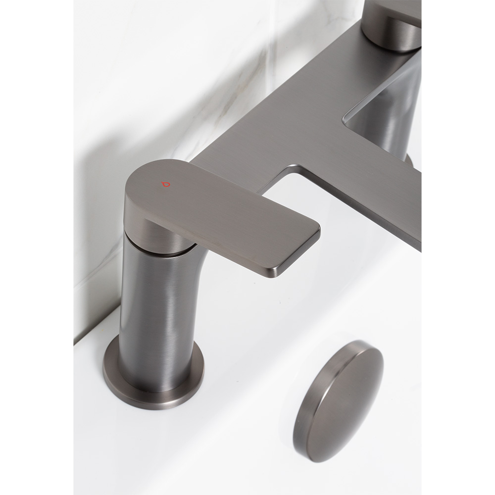 Bristan Frammento Gunmetal Grey Bath Filler Tap Image 3