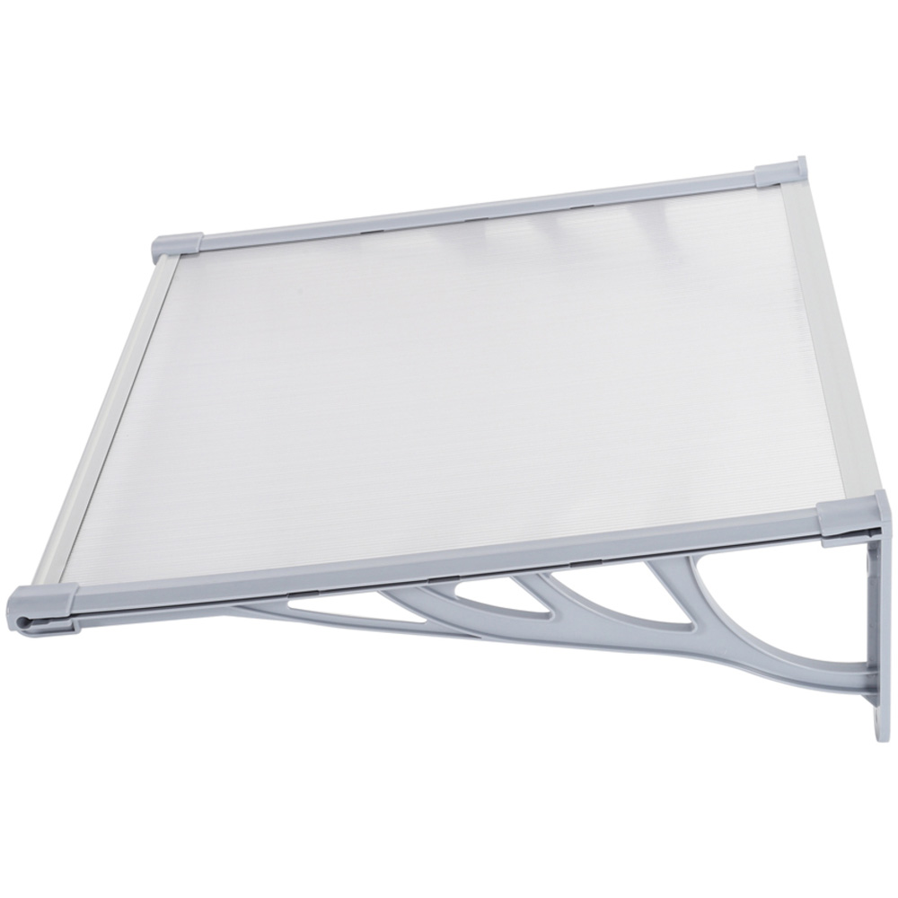 Living and Home Grey Front Door Canopy 90 x 150cm Image 4