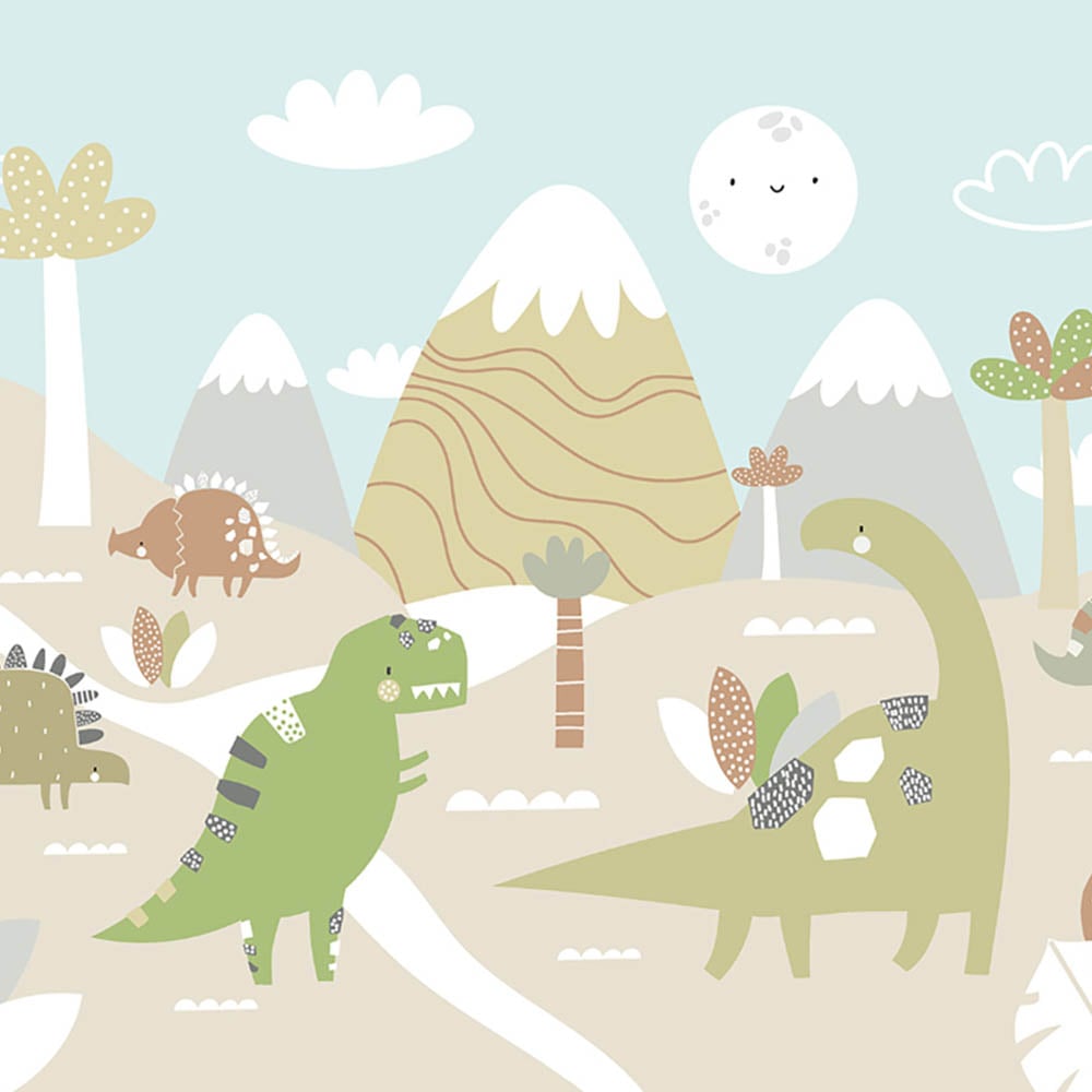 Origin Murals Dinosaur Land Multicolour Wall Mural Image 2