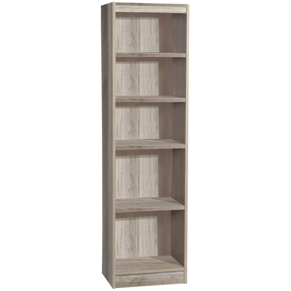 R White Cabinets 5 Shelf Grey Tall Bookcase Image 2