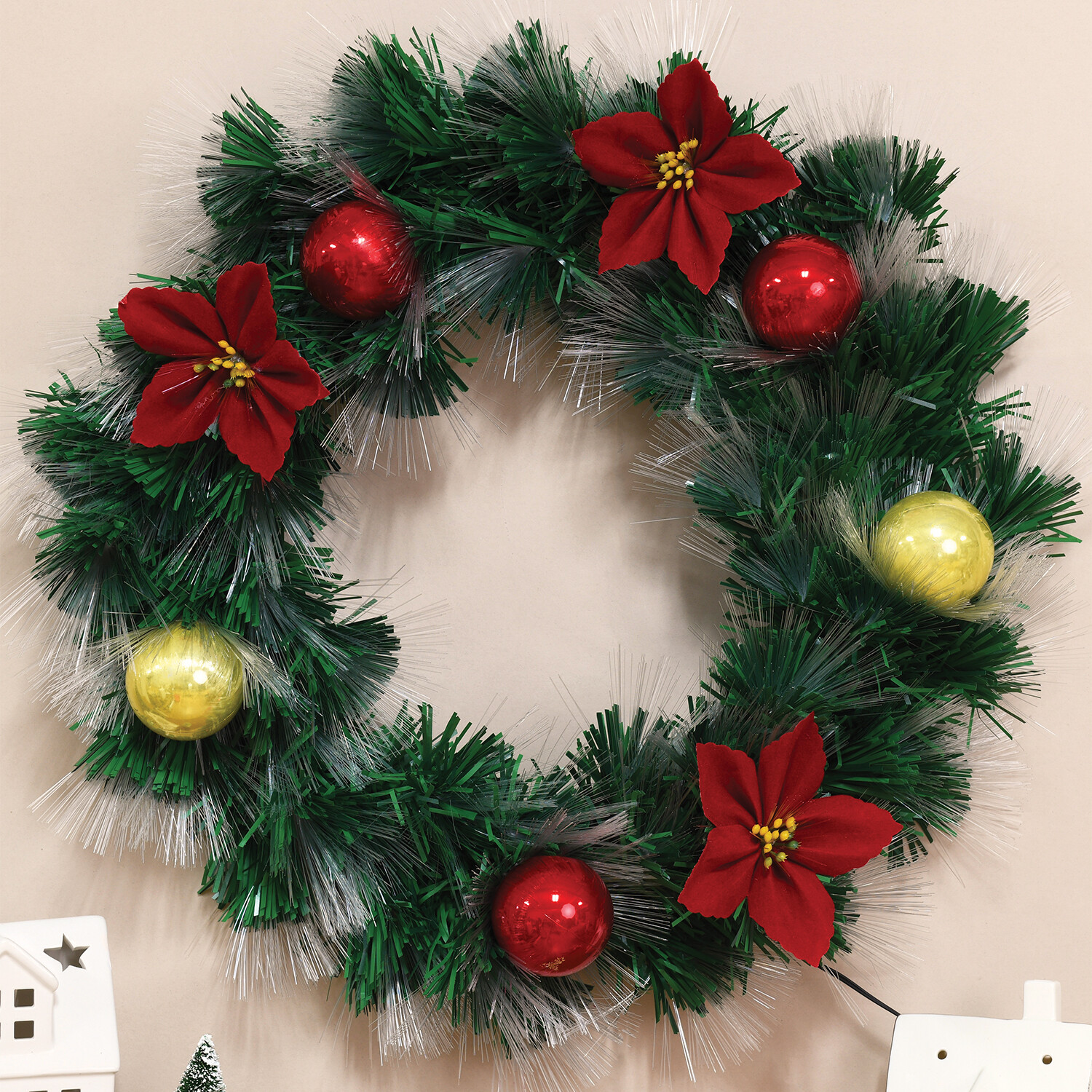 Fibre Optic Wreath 60cm Image 6