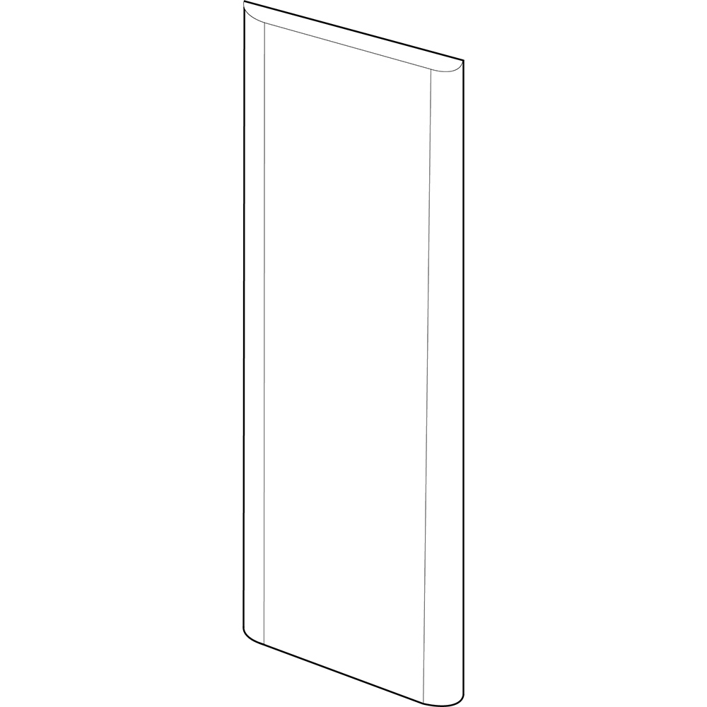 Wetwall Elite Double Post Formed Greystone Marble Shower Panel 2420 x 580mm Image 5